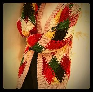 Loose-fitting Knitted Sweater Coat In Hit Color